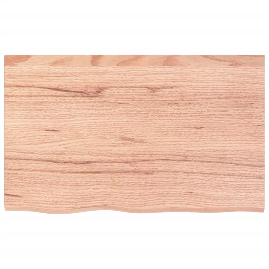 Bathroom Countertop Light Brown 80x50x6 cm Treated Solid Wood Price