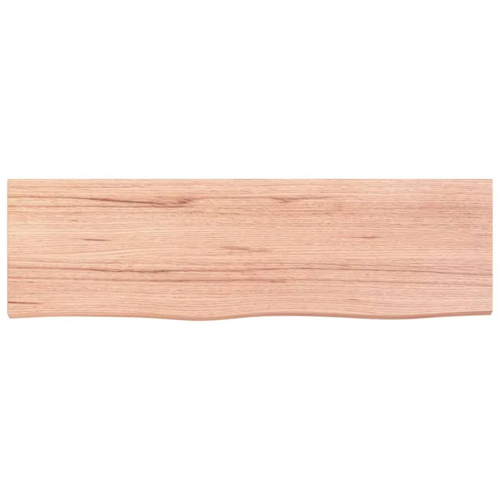 Bathroom Countertop Light Brown 100x30x2 cm Treated Solid Wood Price