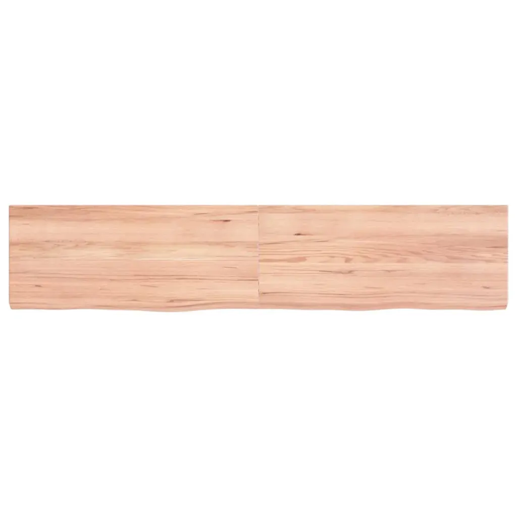 Bathroom Countertop Light Brown 140x30x4 cm Treated Solid Wood Price