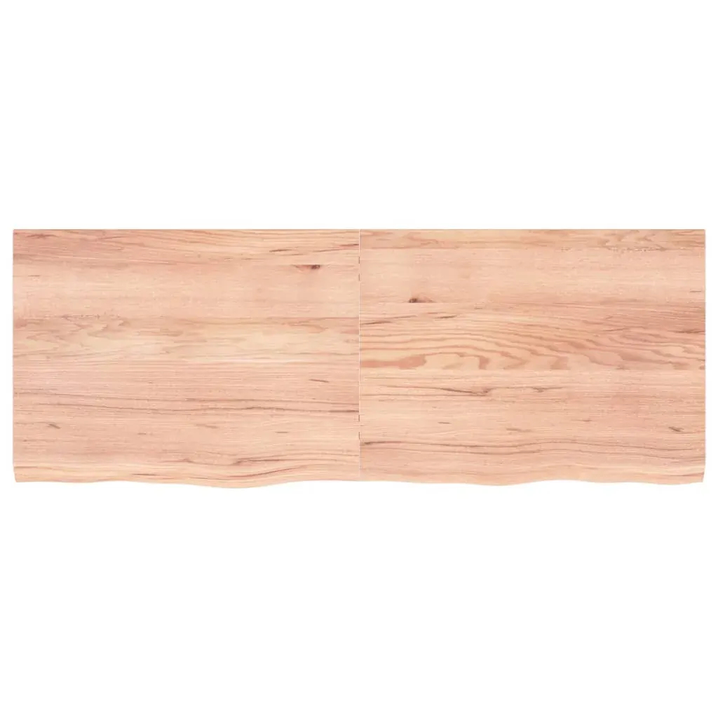 Bathroom Countertop Light Brown 160x60x4 cm Treated Solid Wood Price