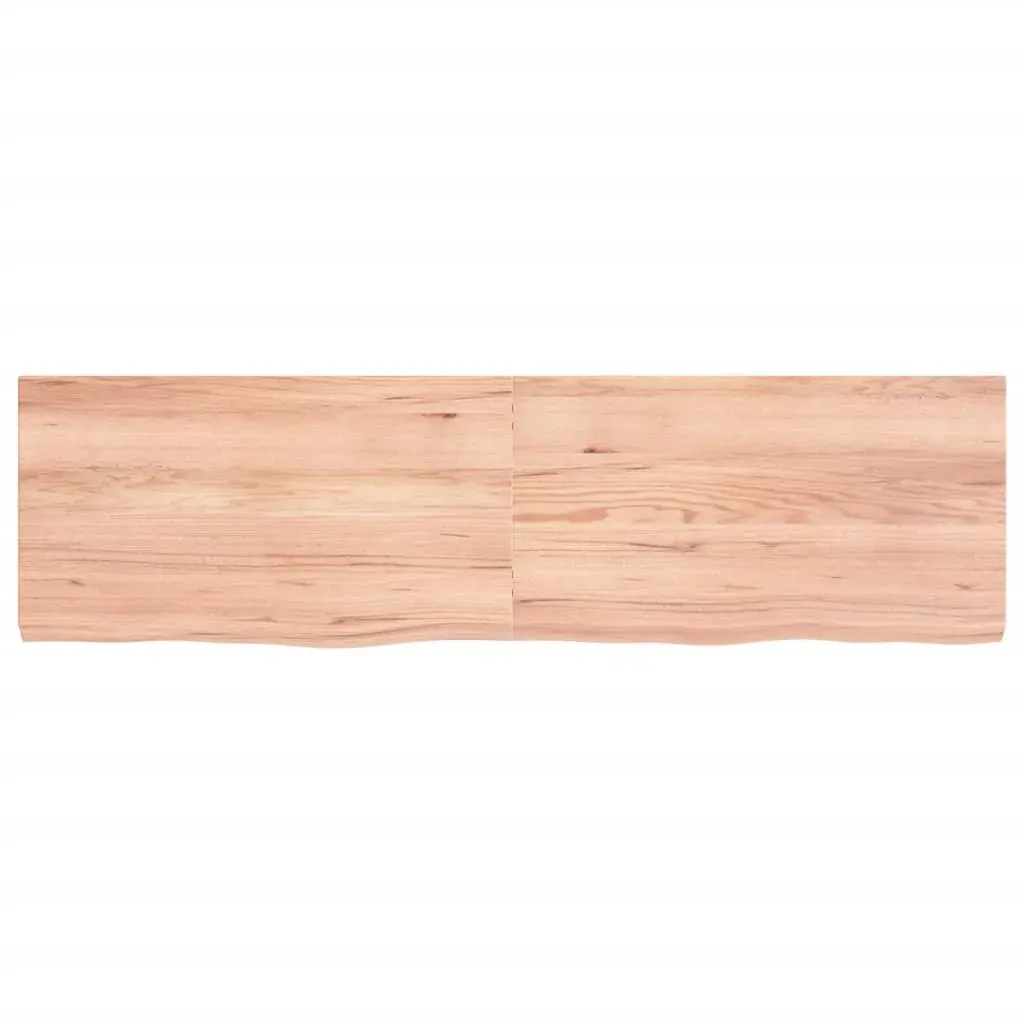 Bathroom Countertop Light Brown 180x50x6 cm Treated Solid Wood Price