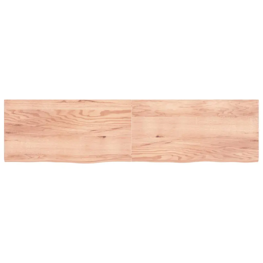 Bathroom Countertop Light Brown 200x50x4 cm Treated Solid Wood Price
