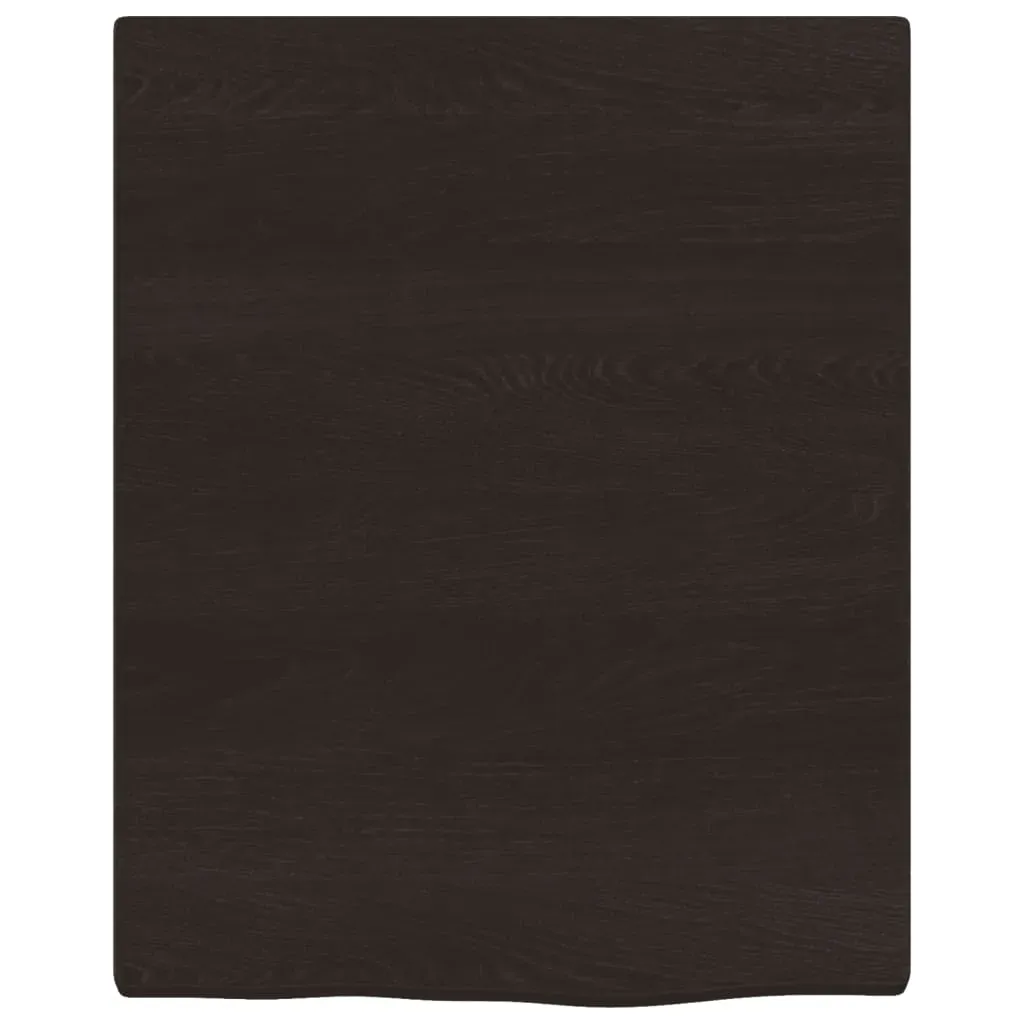 Bathroom Countertop Dark Brown 40x50x2 cm Treated Solid Wood Price