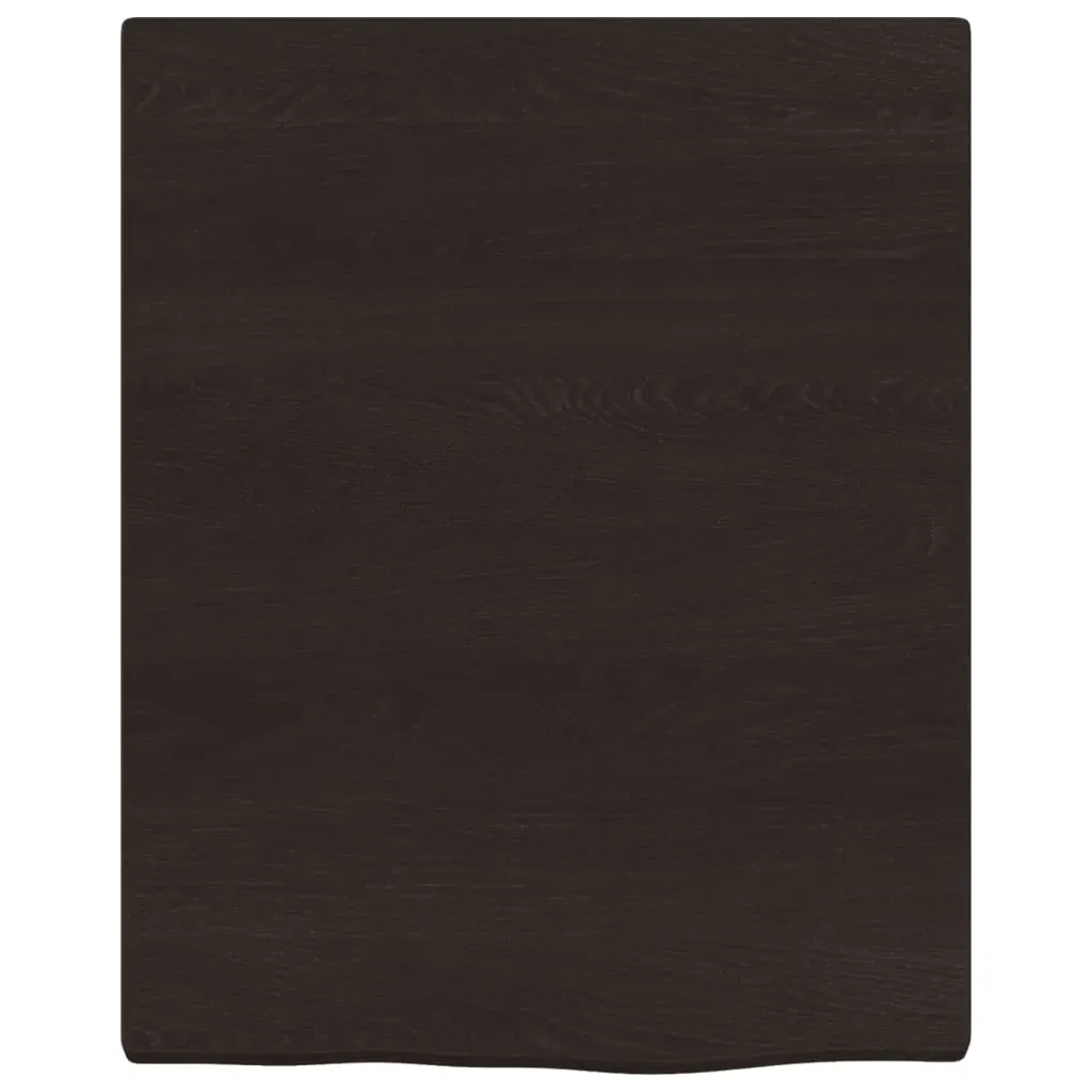 Bathroom Countertop Dark Brown 40x50x4 cm Treated Solid Wood Price