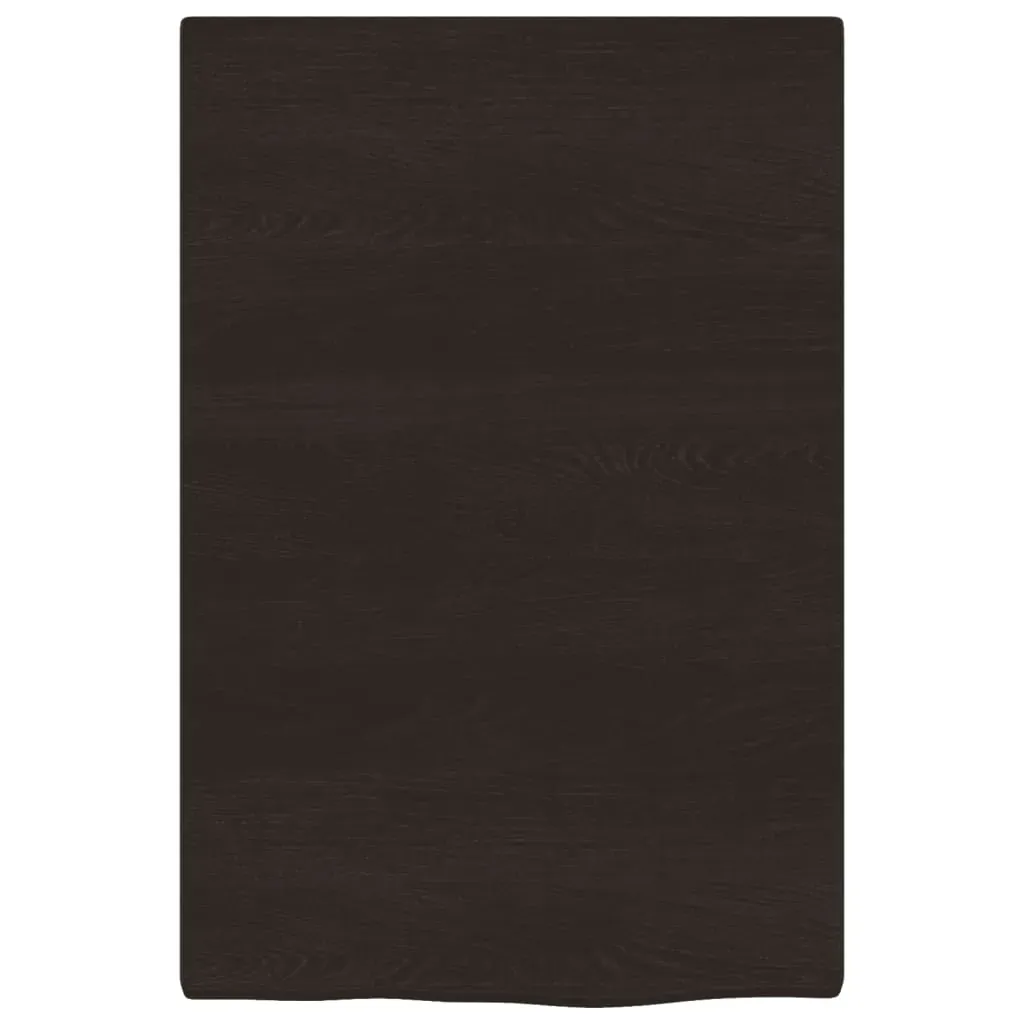 Bathroom Countertop Dark Brown 40x60x2 cm Treated Solid Wood Price