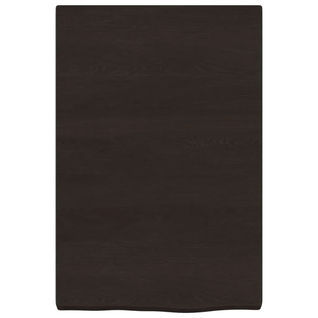 Bathroom Countertop Dark Brown 40x60x4 cm Treated Solid Wood Price