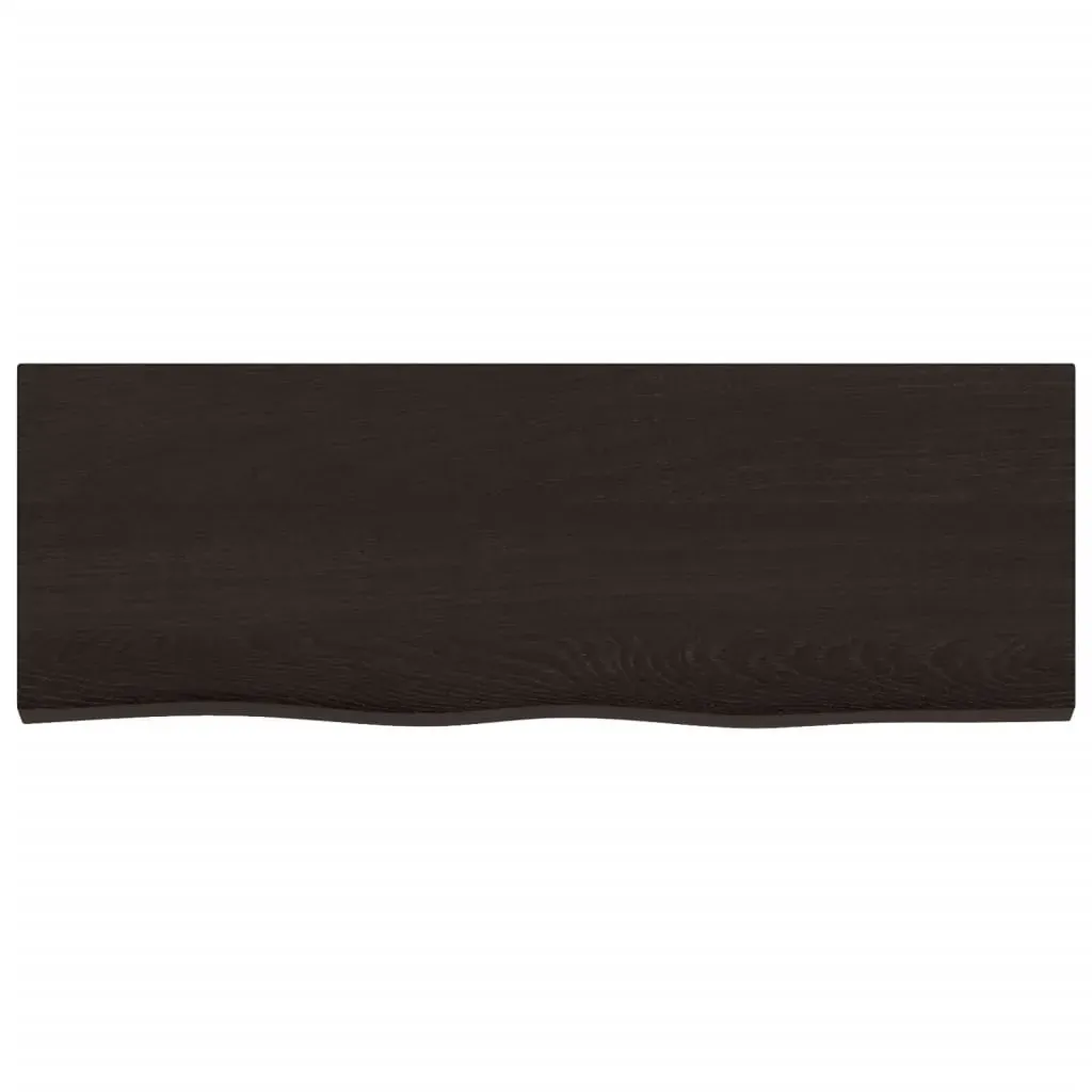 Bathroom Countertop Dark Brown 80x30x2 cm Treated Solid Wood Price