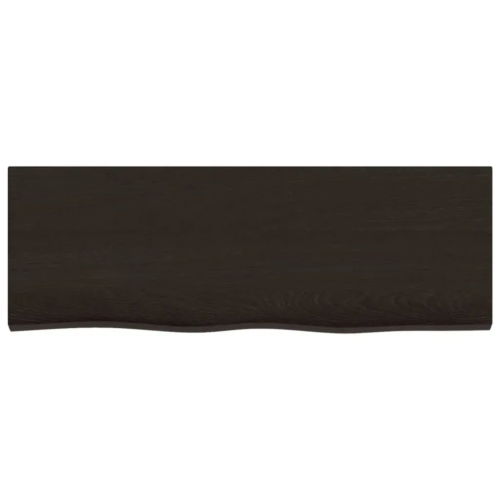 Bathroom Countertop Dark Brown 80x30x4 cm Treated Solid Wood Price