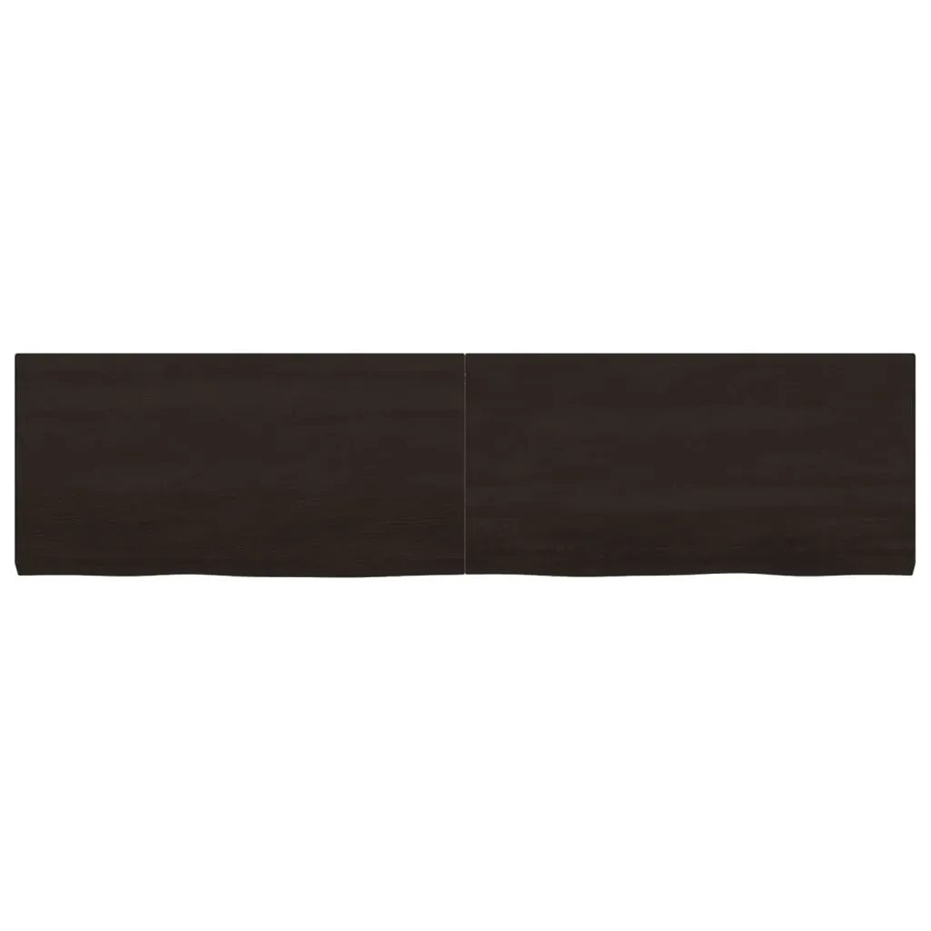 Bathroom Countertop Dark Brown 160x40x4 cm Treated Solid Wood Price