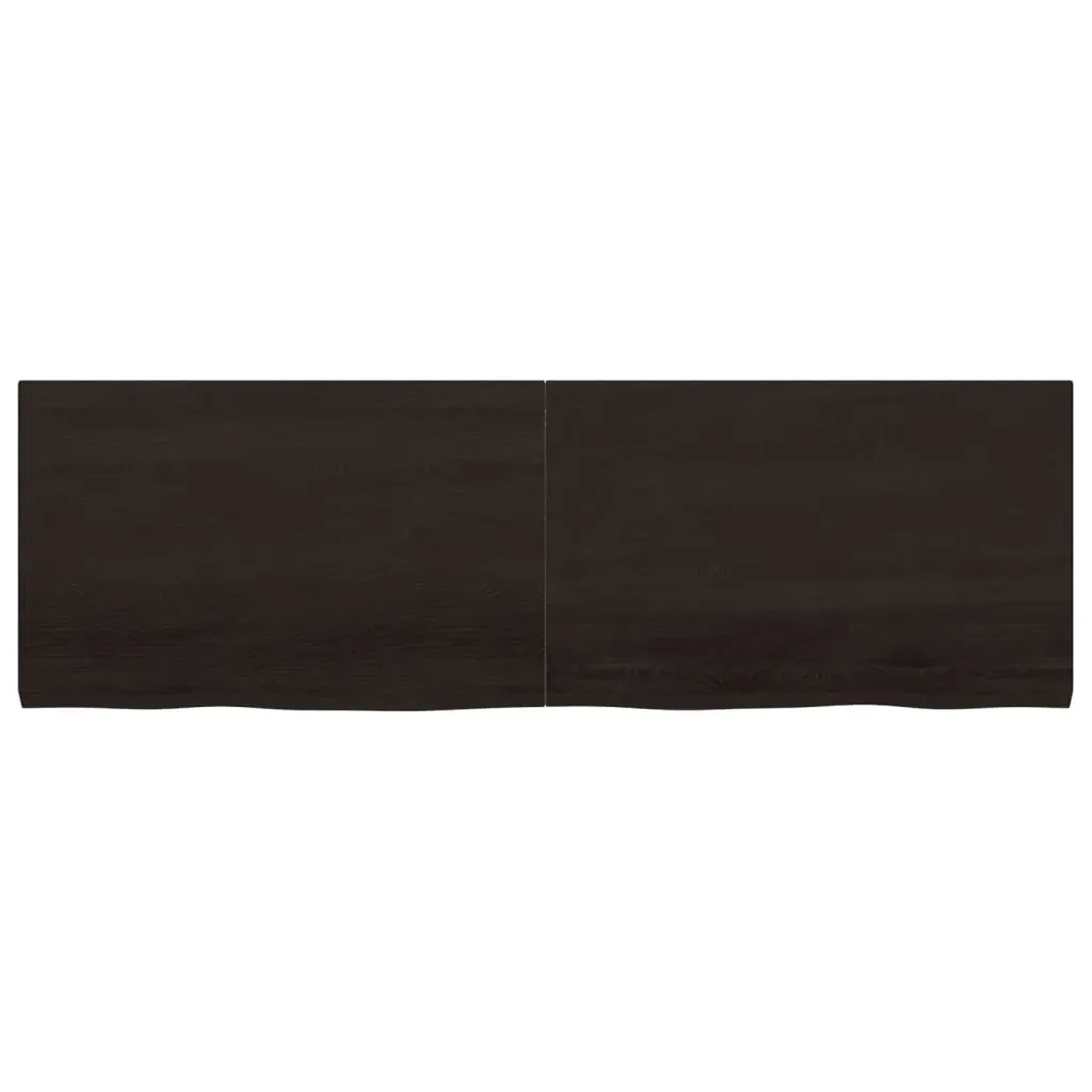 Bathroom Countertop Dark Brown 160x50x4 cm Treated Solid Wood Price