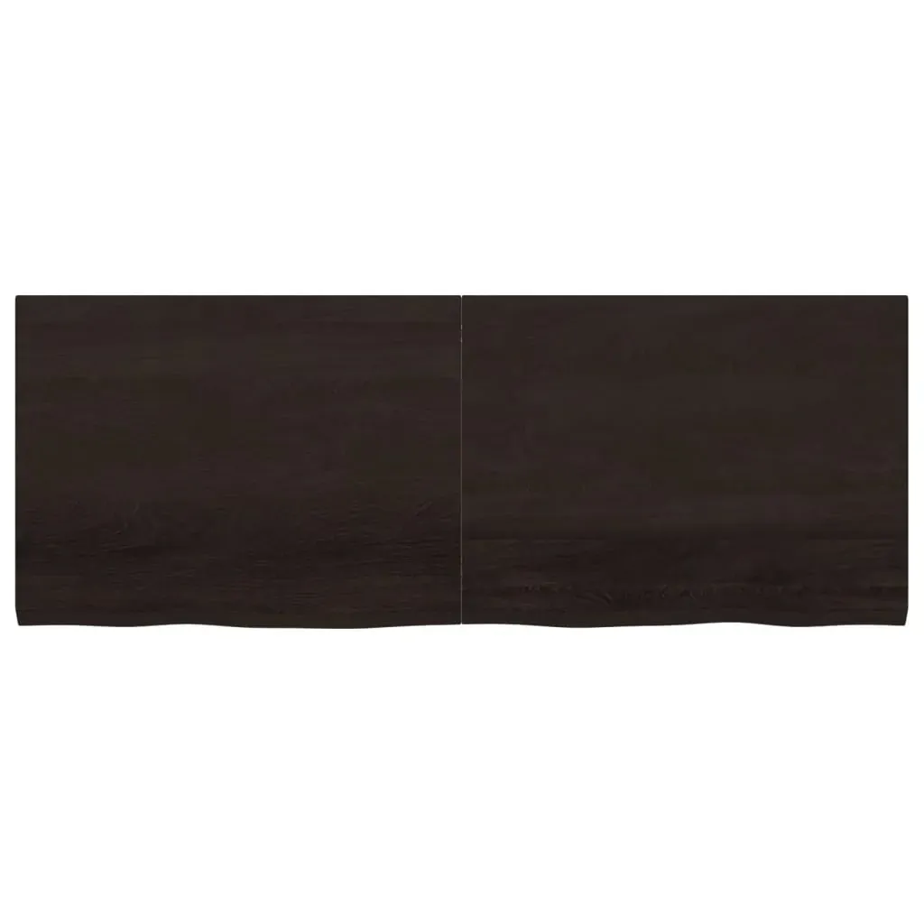 Bathroom Countertop Dark Brown 160x60x4 cm Treated Solid Wood Price
