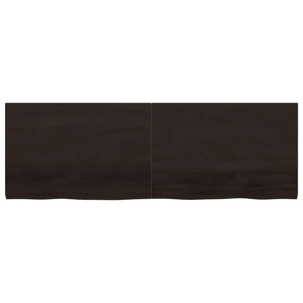 Bathroom Countertop Dark Brown 180x60x4 cm Treated Solid Wood Price