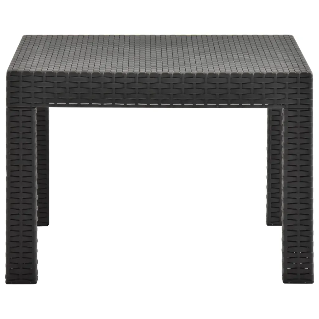 Garden Table Anthracite 58x58x41 cm PP Rattan Price