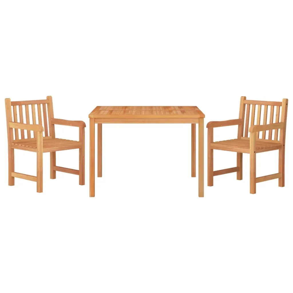 3 Piece Garden Dining Set Solid Wood Teak Price