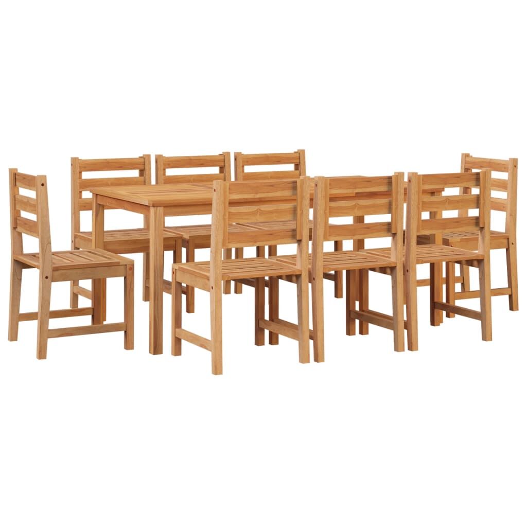9 Piece Garden Dining Set Solid Wood Teak Price