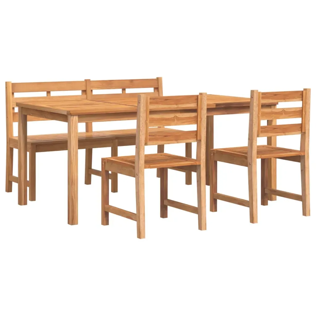 4 Piece Garden Dining Set Solid Wood Teak Price