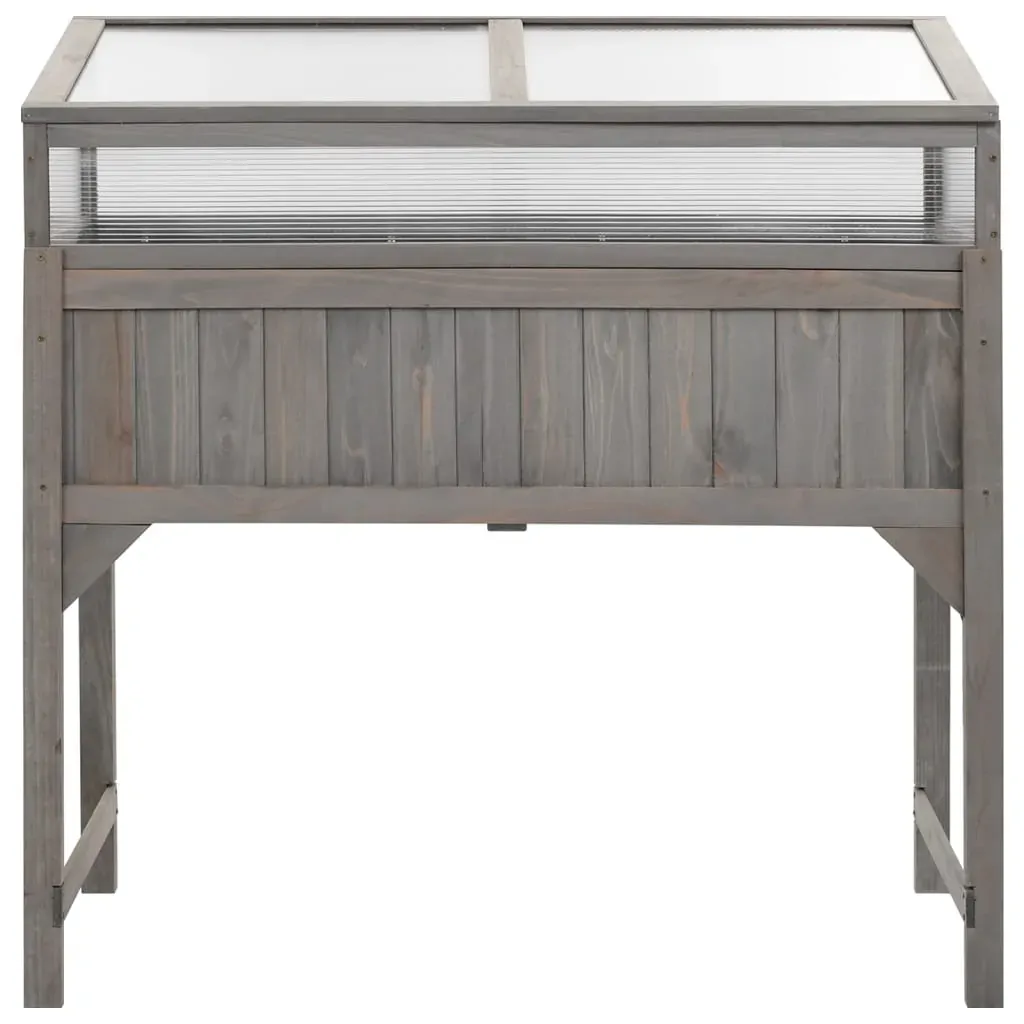 Raised Bed with Greenhouse 110x54x120 cm Solid Fir Wood Price