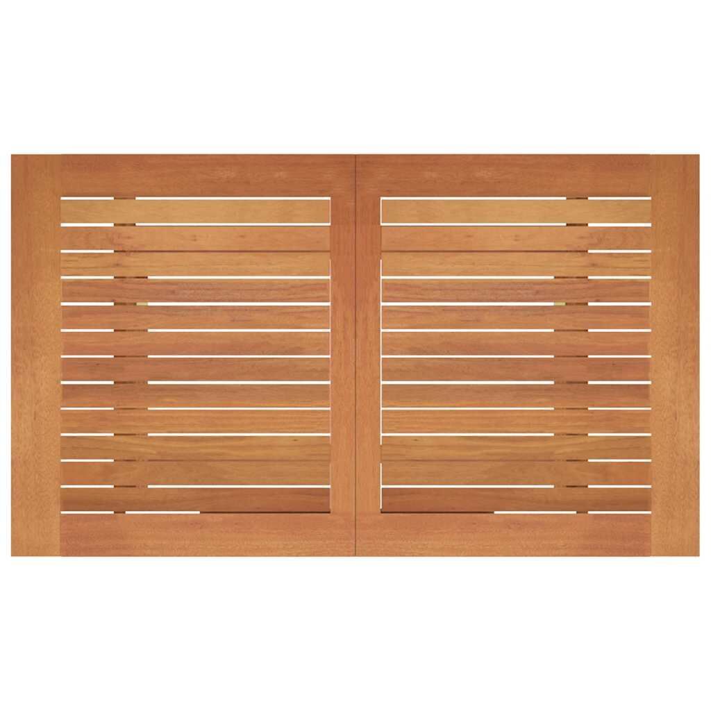 Folding Garden Table 120x70x75 cm Solid Eucalyptus Wood Price