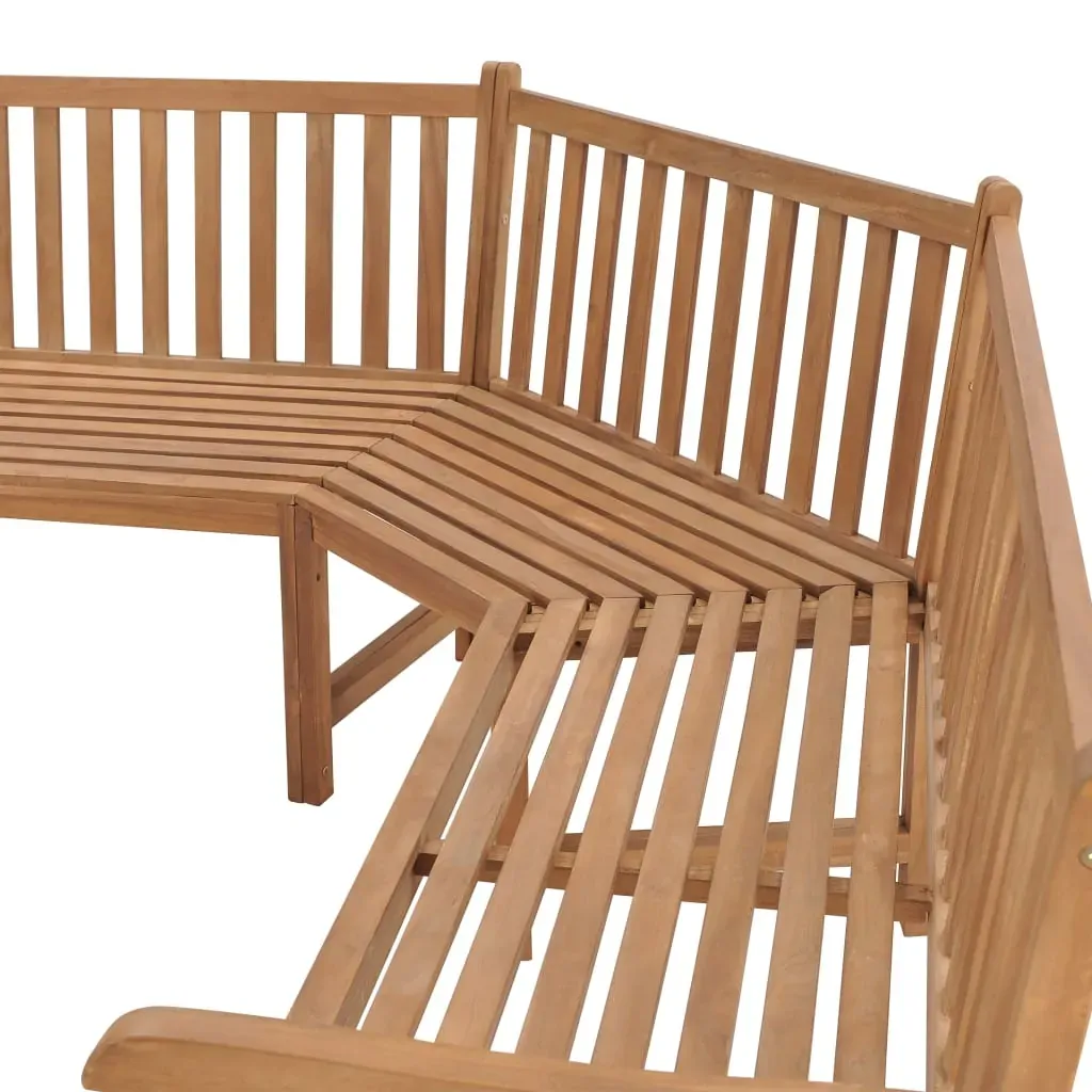 Garden Corner Bench 185x185x90 cm Solid Teak Wood Price