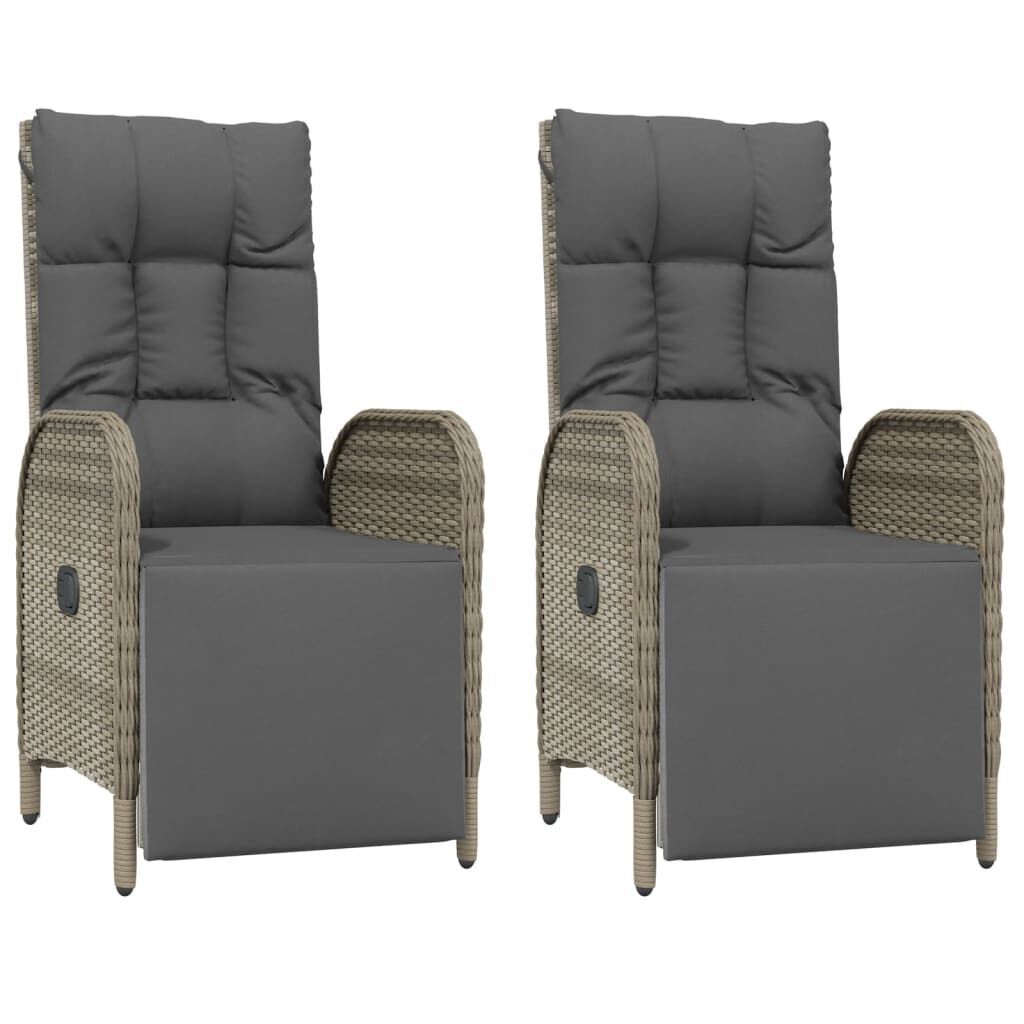 5 Piece Garden Dining Set with Cushions Black and Grey Poly Rattan Price