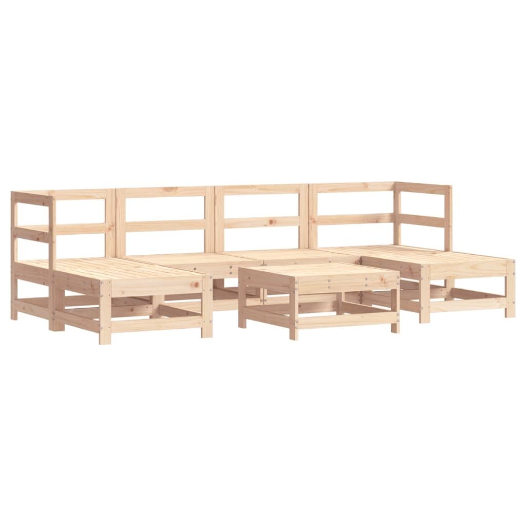 7 Piece Garden Lounge Set with Cushions Solid Wood Price