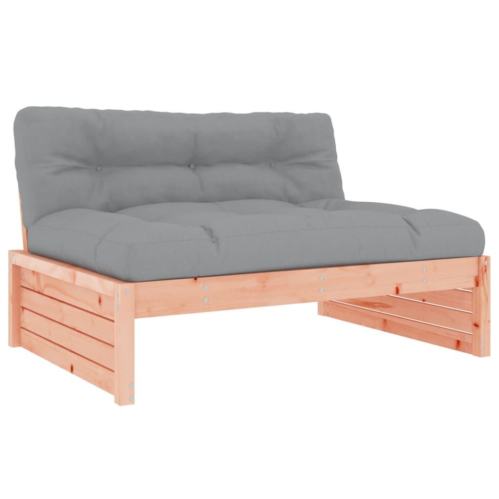 4 Piece Garden Lounge Set with Cushions Solid Wood Douglas Price