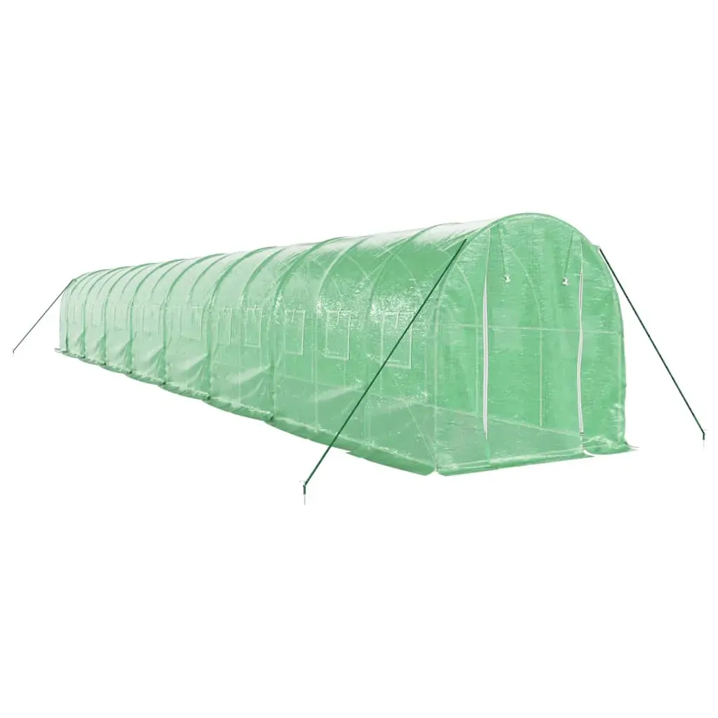 Greenhouse with Steel Frame Green 32 m² 16x2x2 m Price