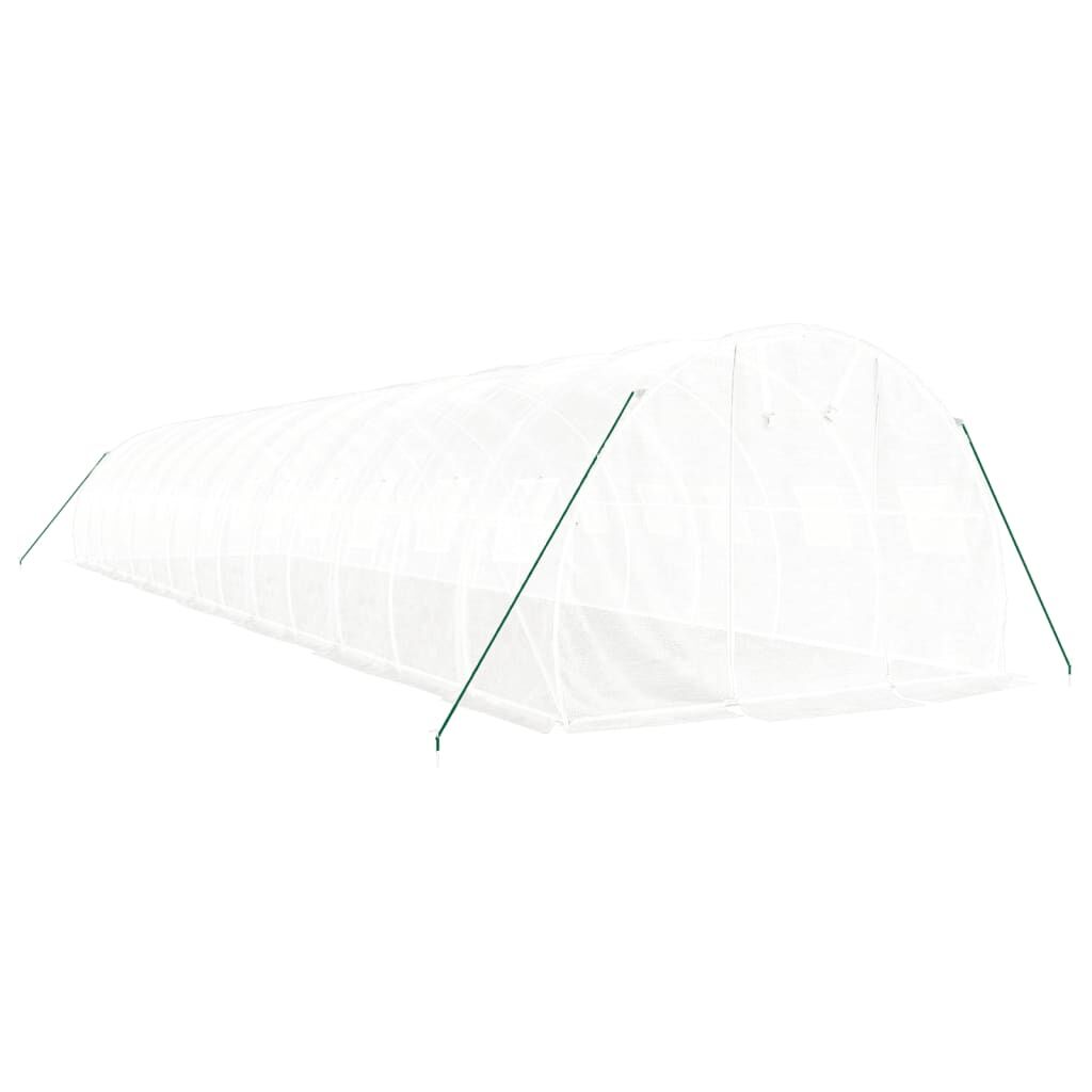 Greenhouse with Steel Frame White 42 m² 14x3x2 m Price