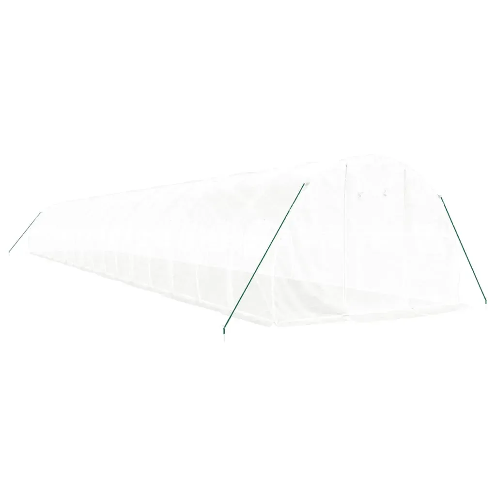 Greenhouse with Steel Frame White 54 m² 18x3x2 m Price