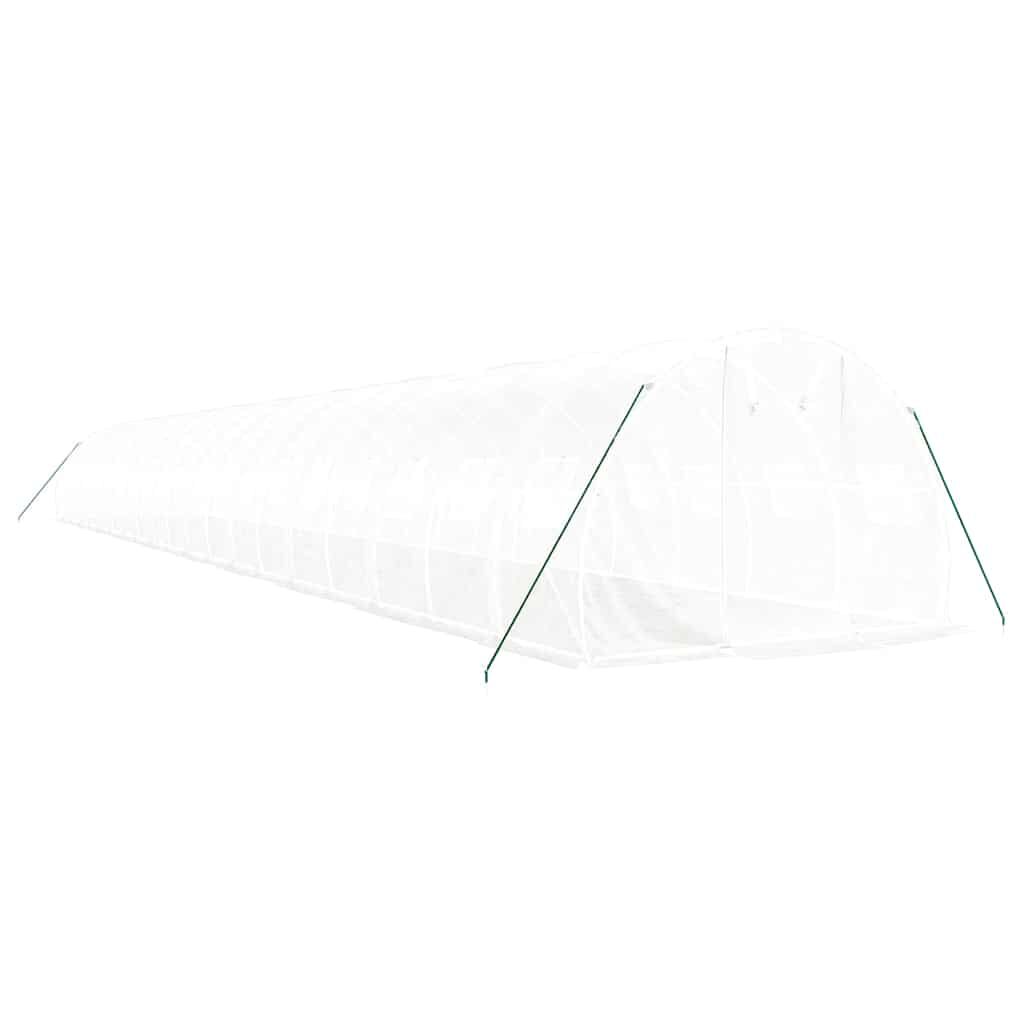 Greenhouse with Steel Frame White 60 m² 20x3x2 m Price