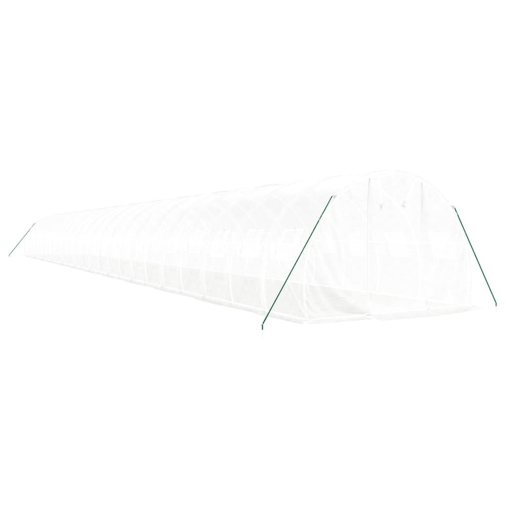 Greenhouse with Steel Frame White 72 m² 24x3x2 m Price