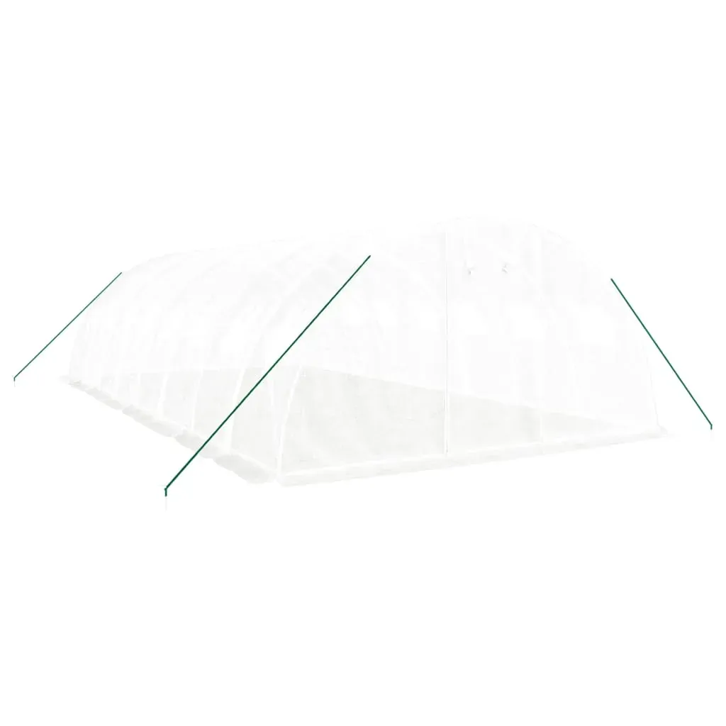 Greenhouse with Steel Frame White 32 m² 8x4x2 m Price