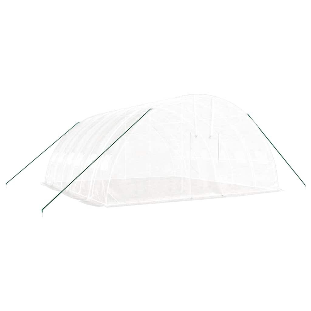 Greenhouse with Steel Frame White 36 m² 6x6x2.85 m Price