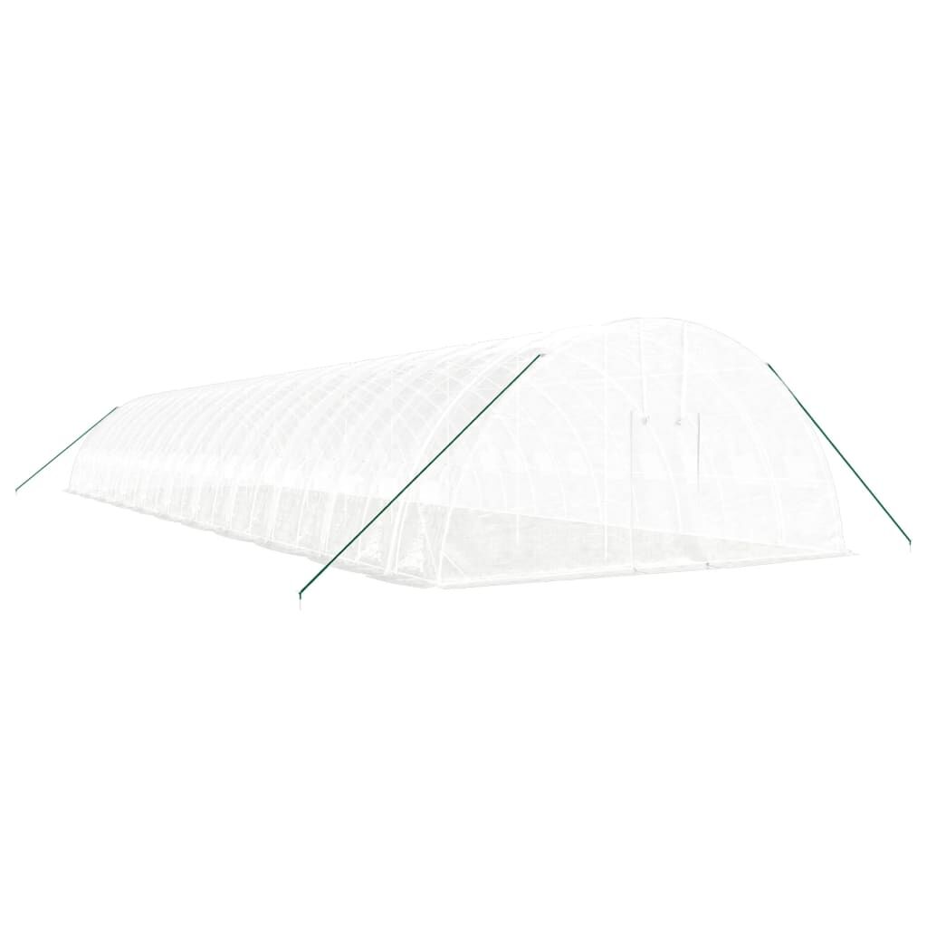 Greenhouse with Steel Frame White 132 m² 22x6x2.85 m Price