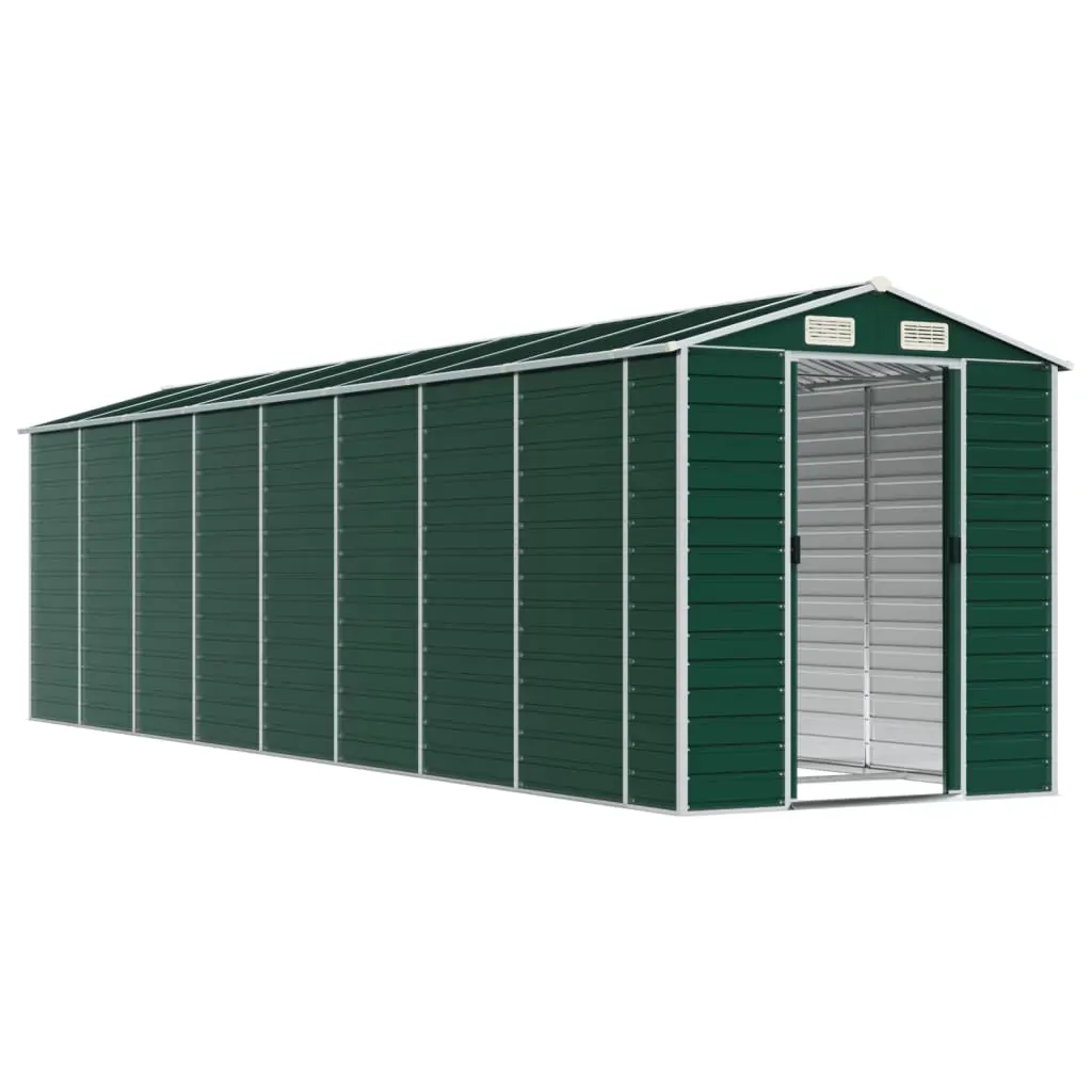 Garden Shed Green 191x725x198 cm Galvanised Steel Price