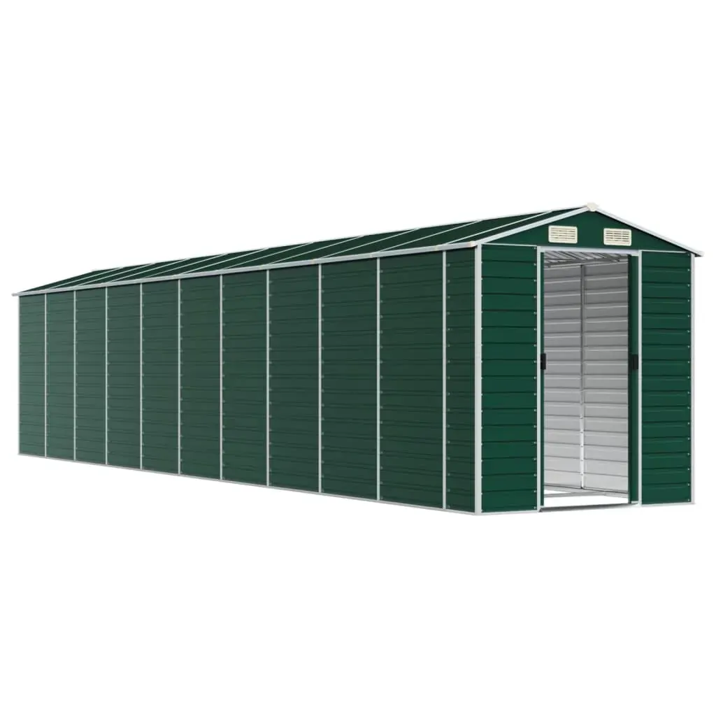Garden Shed Green 191x895x198 cm Galvanised Steel Price