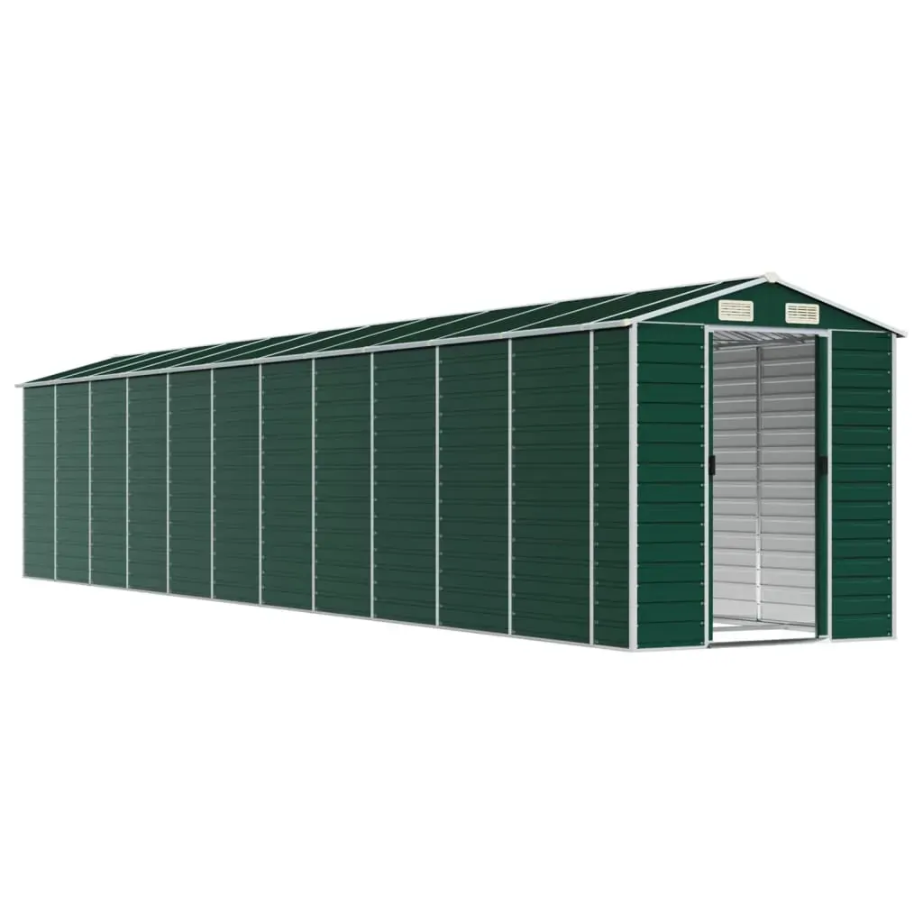 Garden Shed Green 191x980x198 cm Galvanised Steel Price