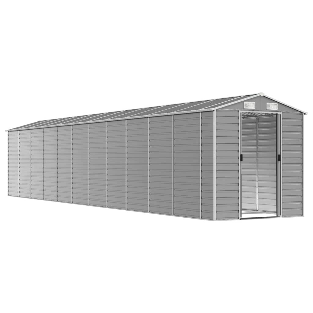Garden Shed Light Grey 191x980x198 cm Galvanised Steel Price