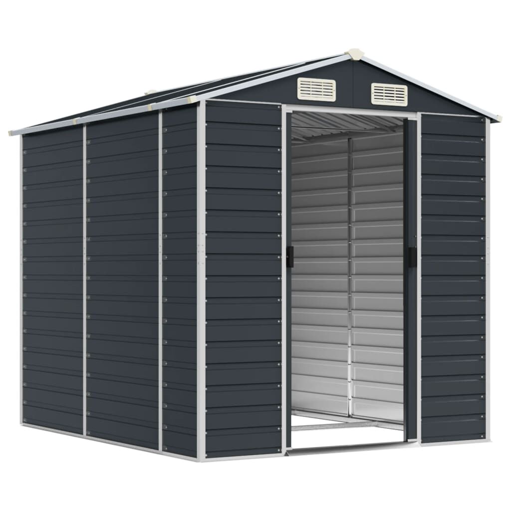 Garden Shed Anthracite 191x215x198 cm Galvanised Steel Price