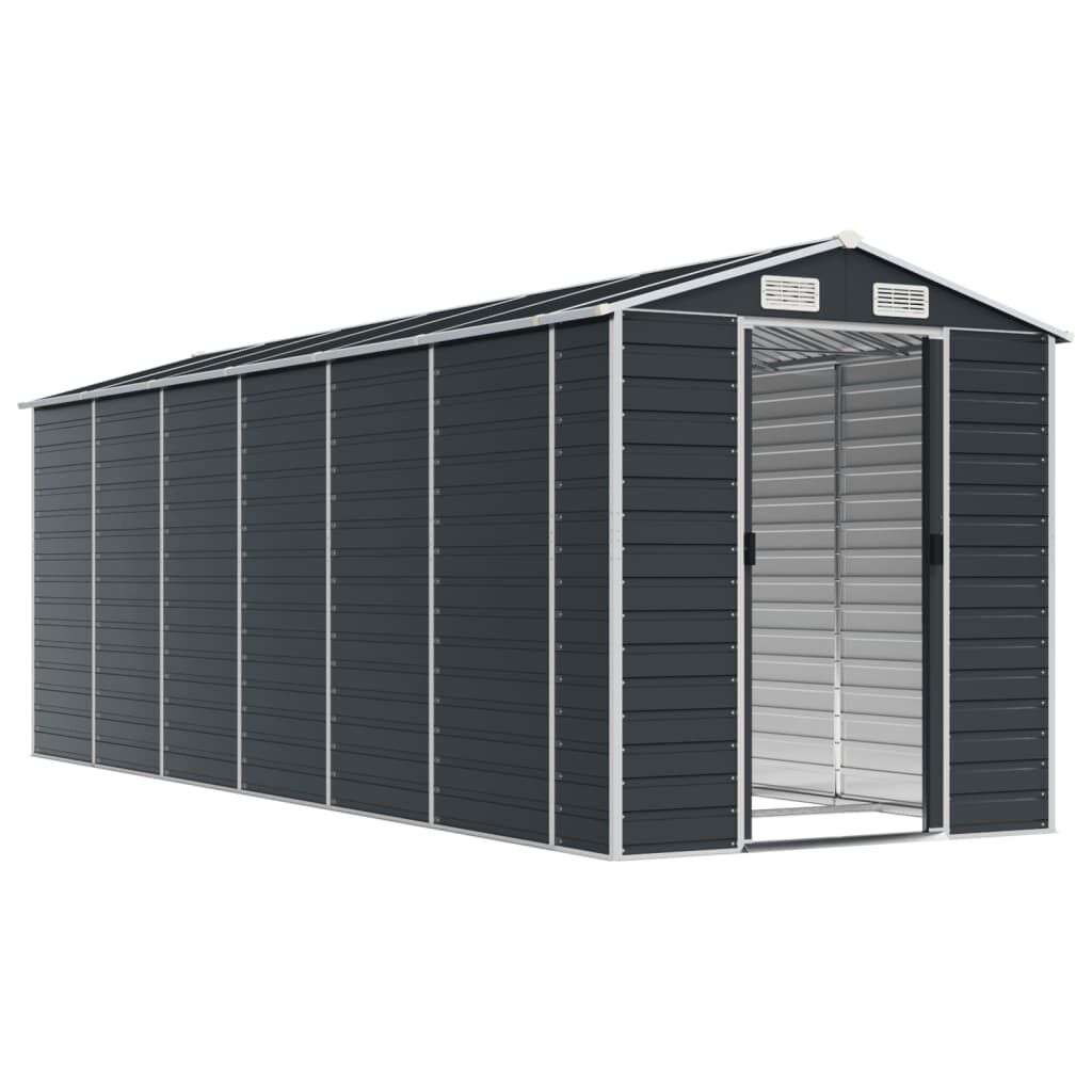 Garden Shed Anthracite 191x555x198 cm Galvanised Steel Price