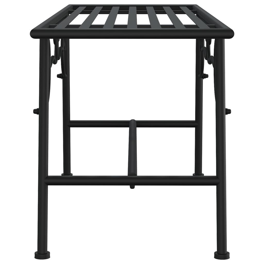 Tree Bench 110 cm Black Steel Price