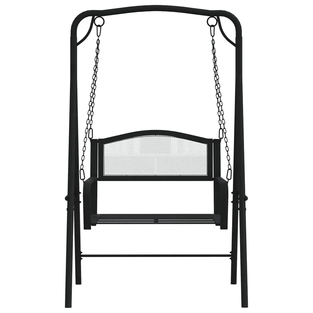 Swing Bench 124 cm Black Steel Price