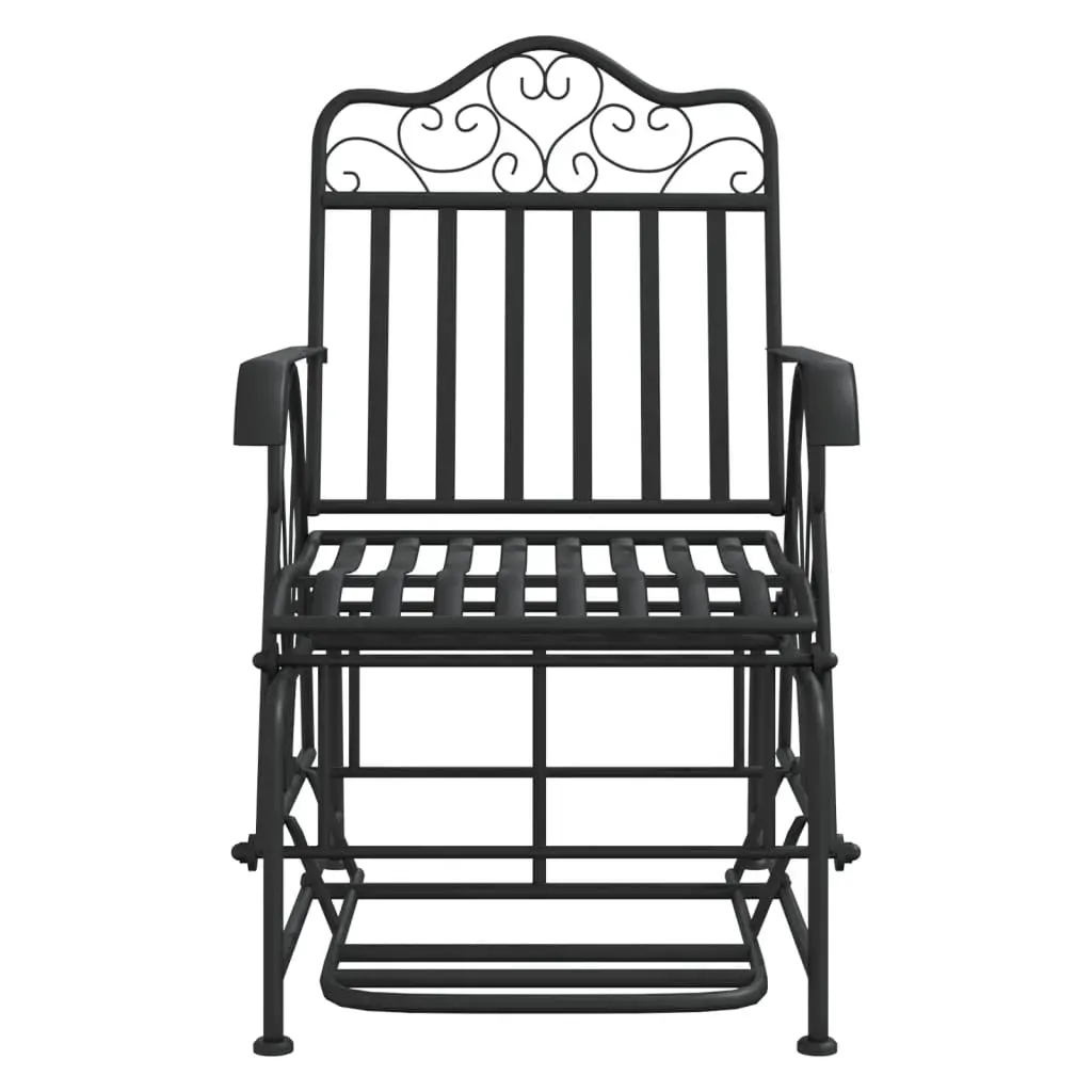 Glider Bench 61 cm Black Steel Price