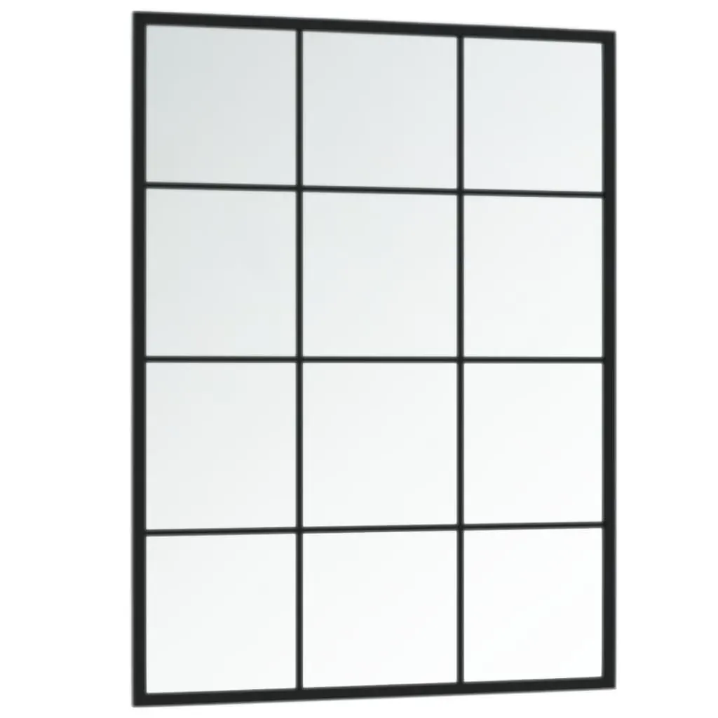 Wall Mirrors 3 pcs Black 80x60 cm Metal Price