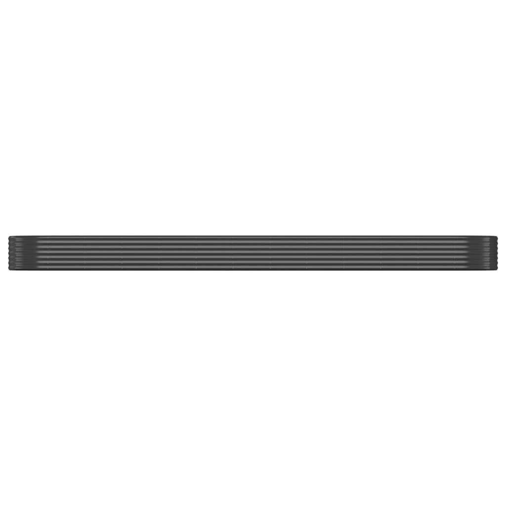 Garden Raised Bed Powder-coated Steel 507x100x36 cm Anthracite Price