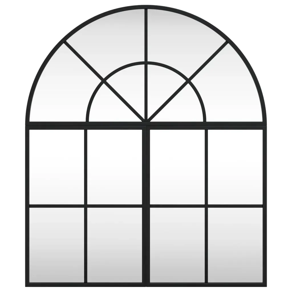 Wall Mirror Black 60x70 cm Arch Iron Price