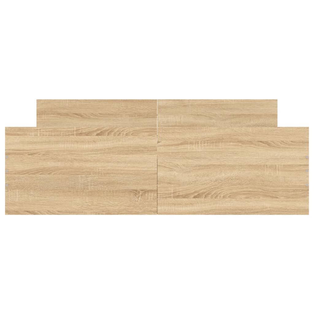 Bed Frame without Mattress Sonoma Oak 135x190 cm Price