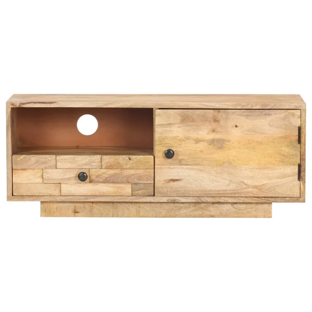 TV Cabinet 90x30x35 cm Solid Mango Wood Price