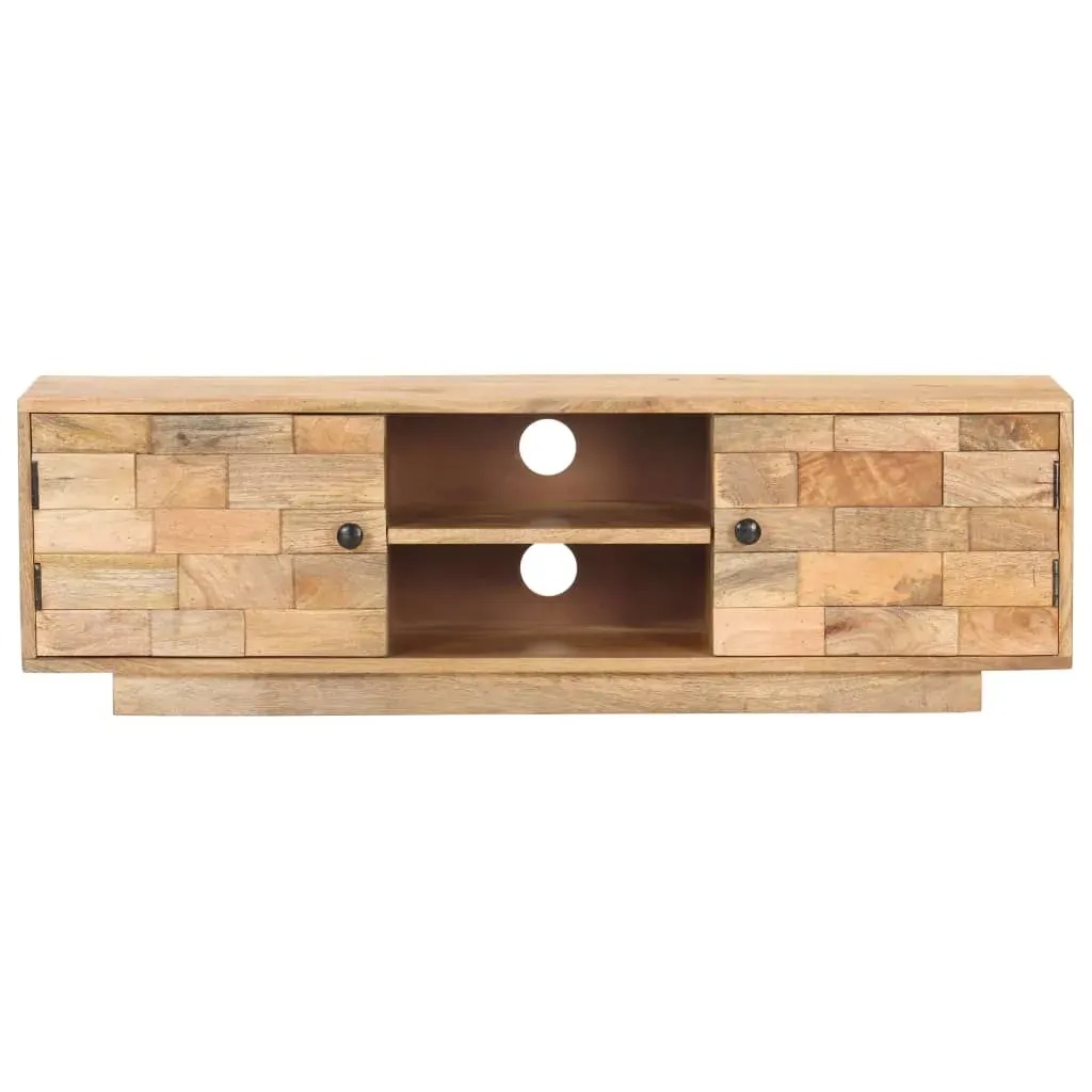 TV Cabinet 116x30x35 cm Solid Mango Wood Price