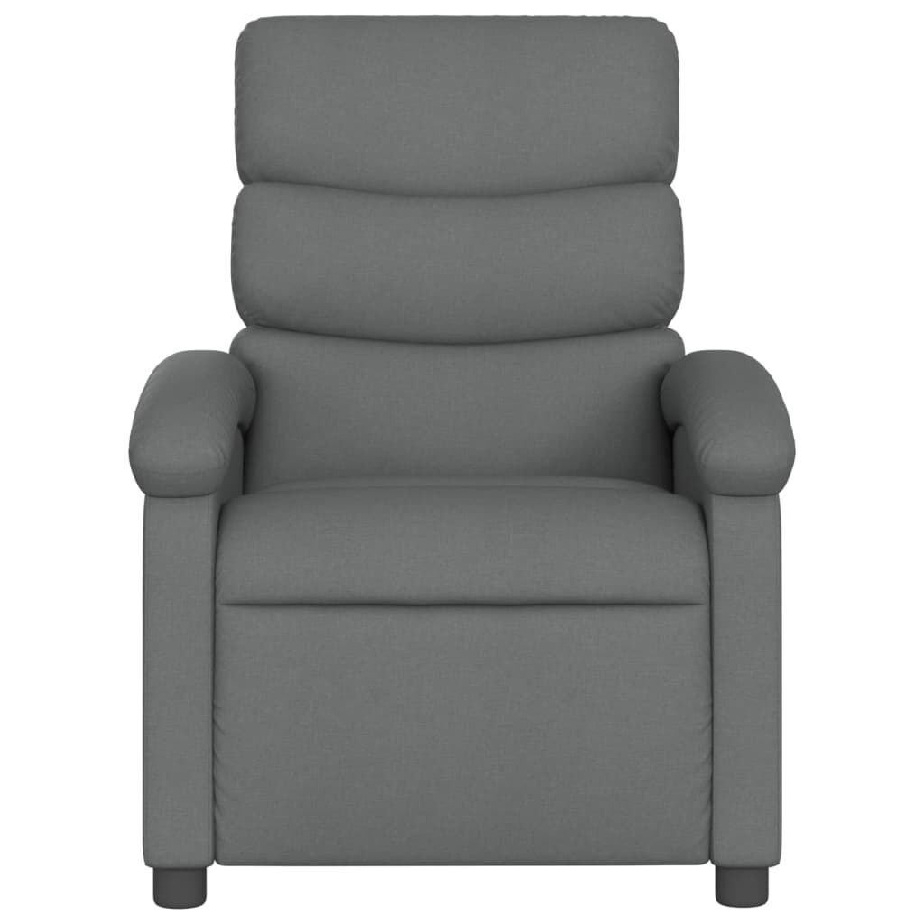 Massage Recliner Chair Dark Grey Fabric Price